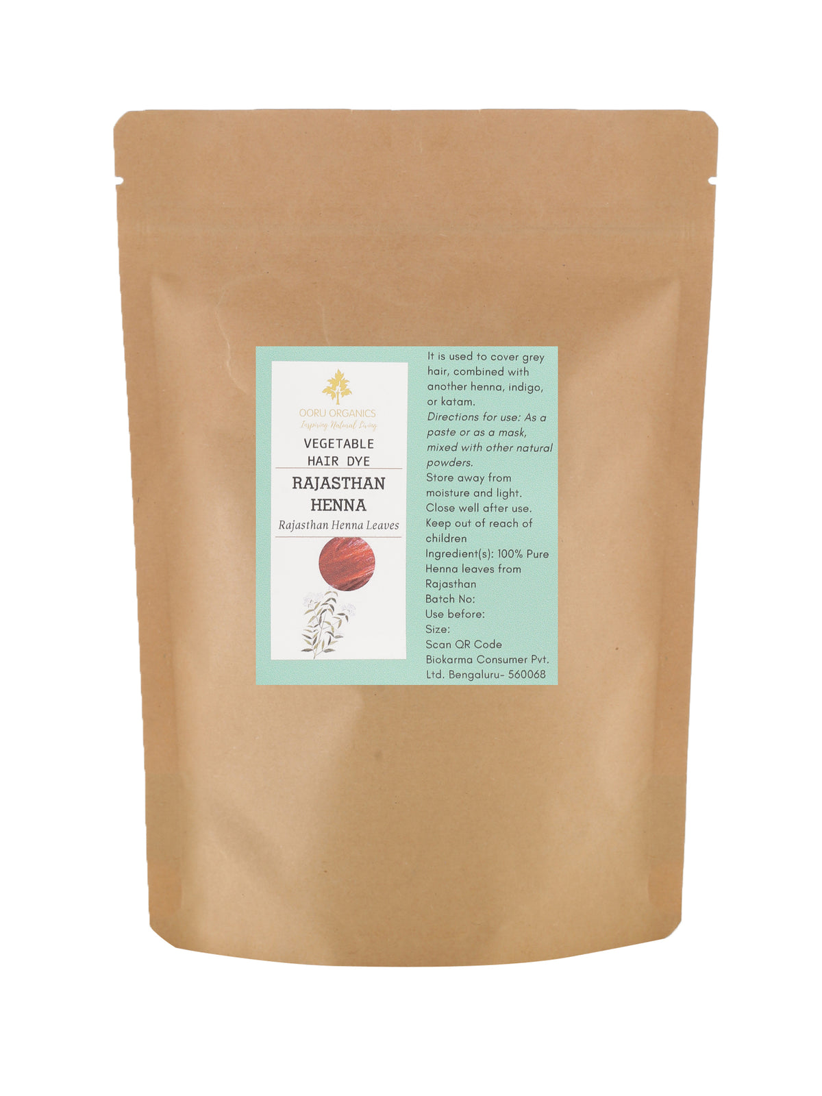 HENNA FROM RAJASTHAN PLANT HAIR DYE