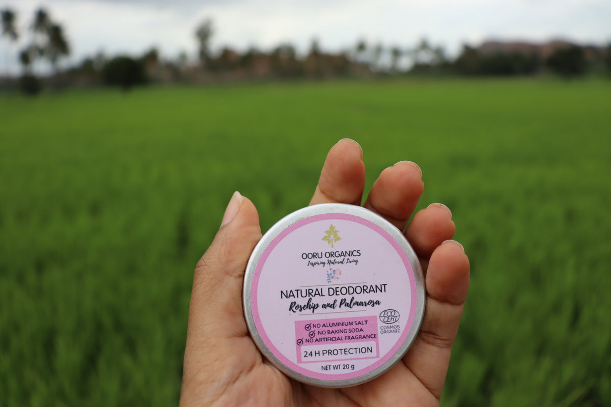 Palmarosa and Rosehip All-natural, Vegan Deodorant